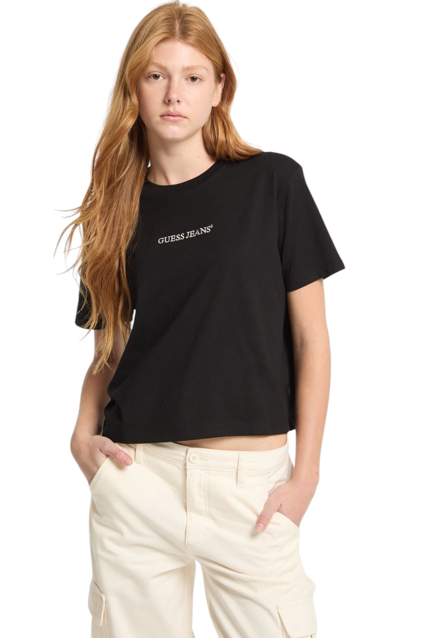 T-Shirt Manica Corta Donna Guess   W5RI42K8HM0