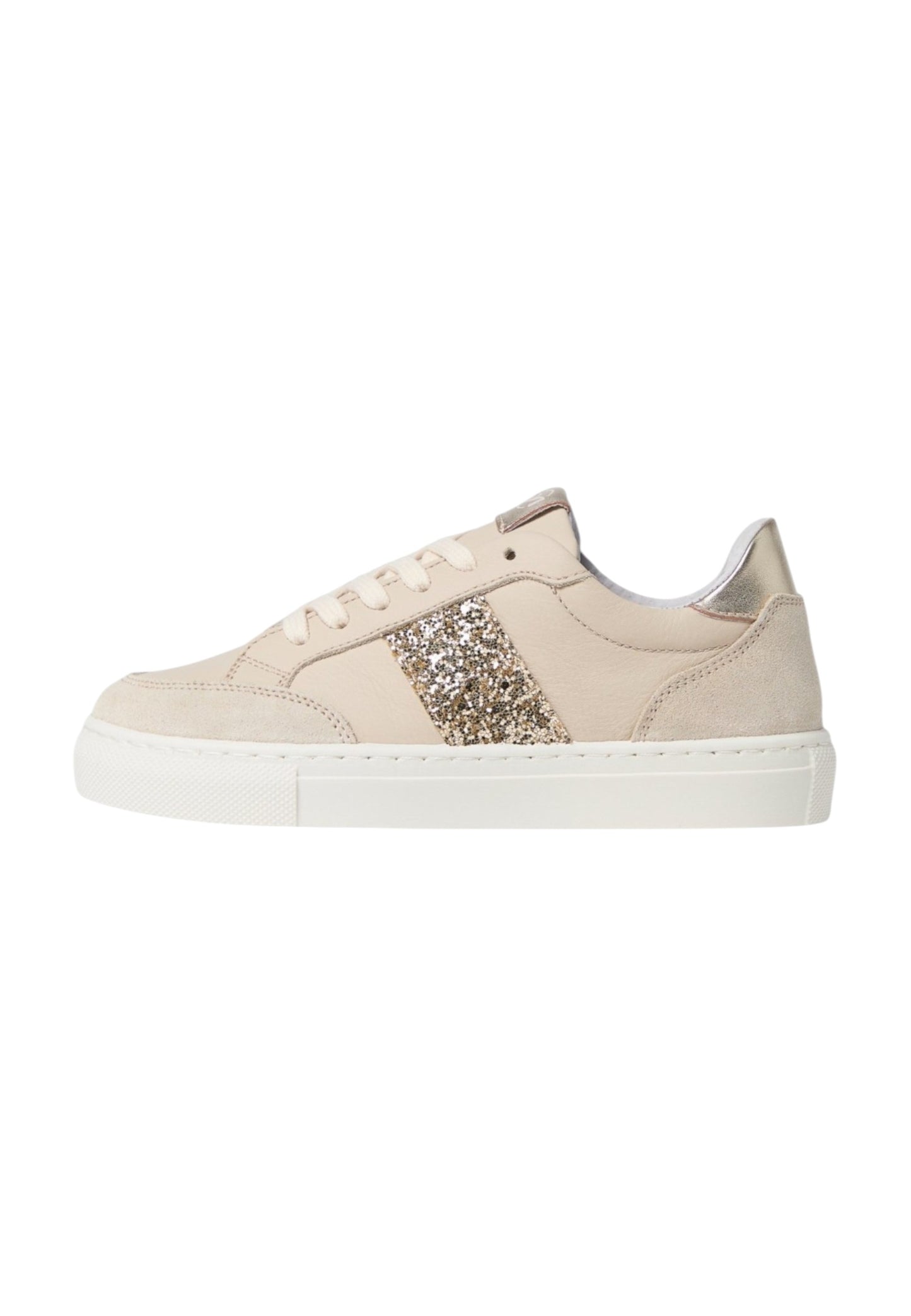 Sneakers Basse Donna Nero Giardini In Pelle Con Banda Glitter  E633593F
