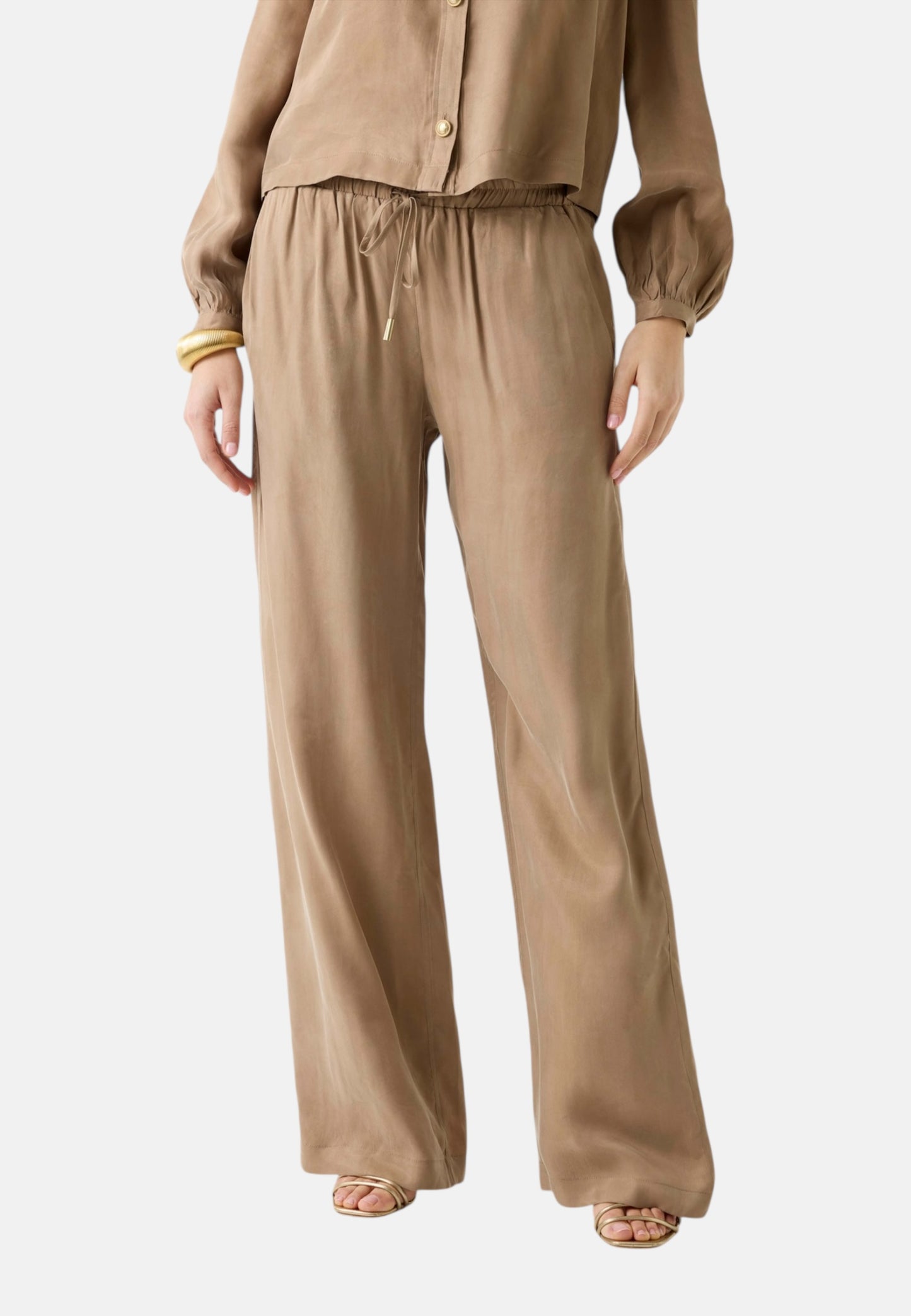 Pantaloni Straight Leg Donna Guess  Dalia Fluid Jogger W6GB07W1781