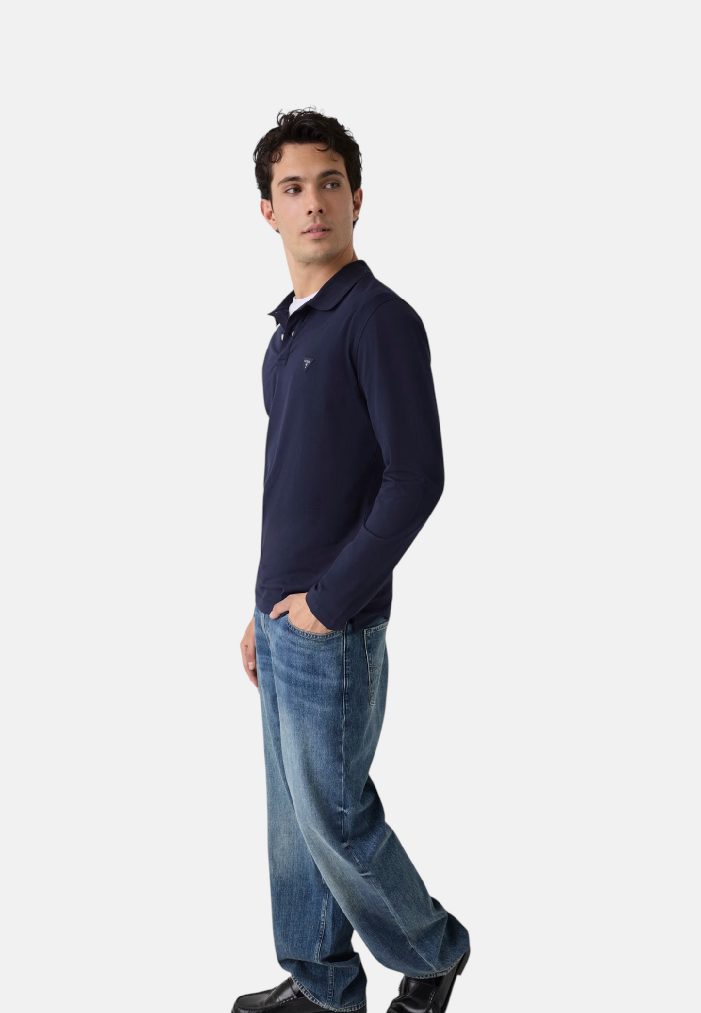 Polo Manica lunga Uomo Guess Jersey Basic M6YP36K4395