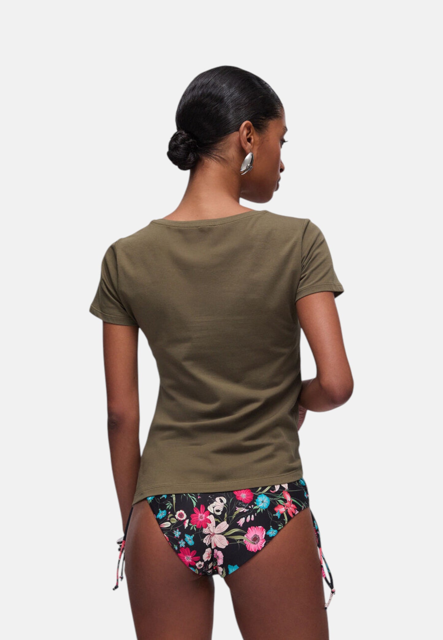 T-Shirt Manica Corta Donna Liu Jo Flower Eco Line VA6169JS003