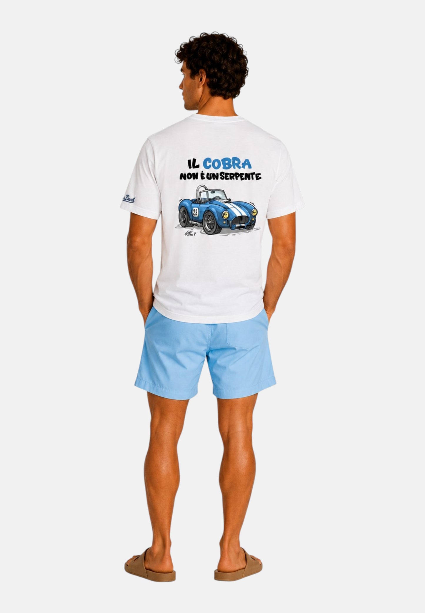T-Shirt Manica Corta Uomo Mc2 Saint Barth Stampa/Ricamo Fronte E Retro Cpt Cobra Portland PRL0002