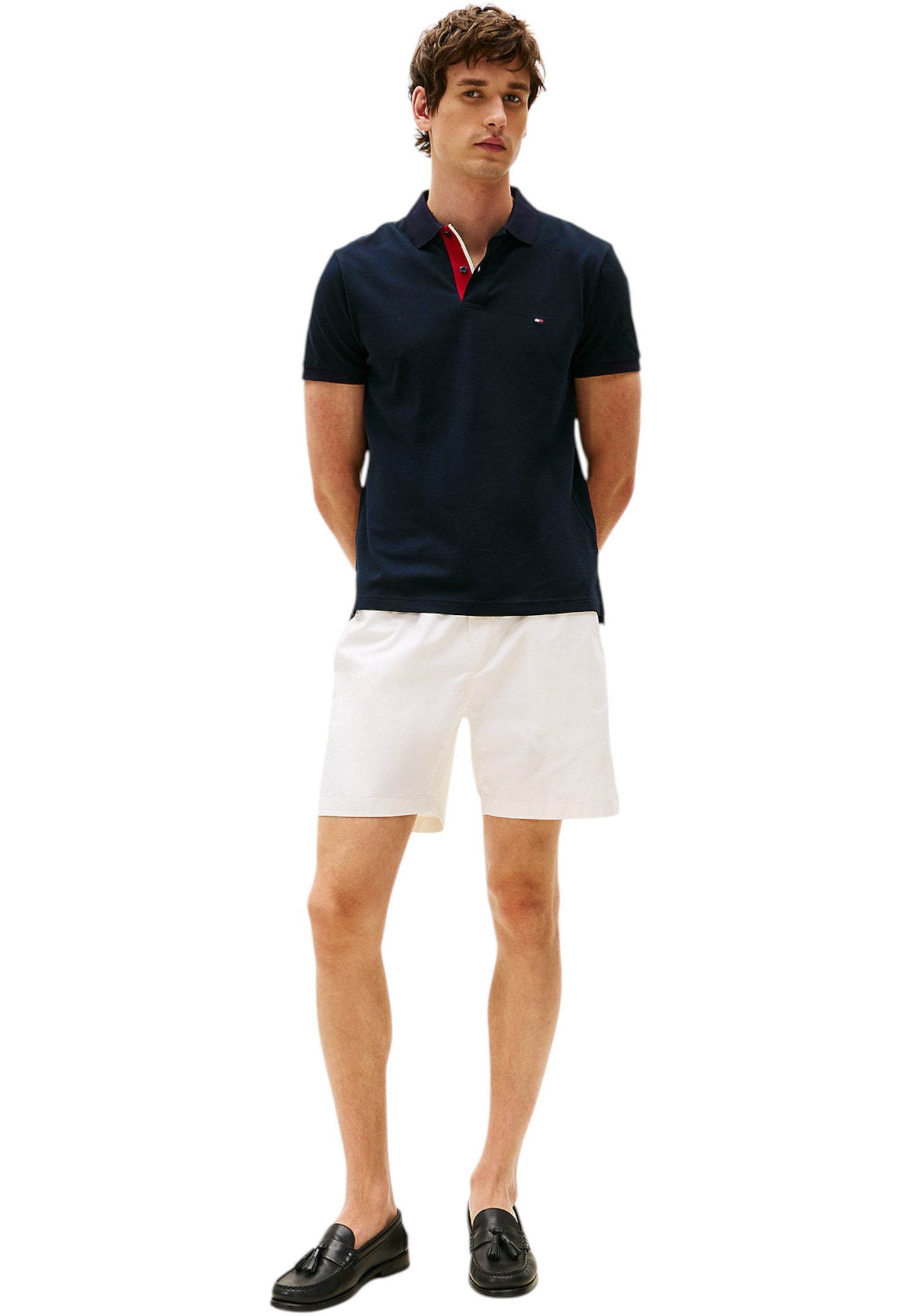Polo Manica Corta Uomo Tommy Hilfiger  Mb Contrast Collar MW0MW39563