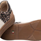 Sneakers Basse Donna Nero Giardini Tomaia in pelle, pelle scamosciata e tessuto, inserti animalier, chiusura con lacci, suola color gomma, Made in Italy  I617426D