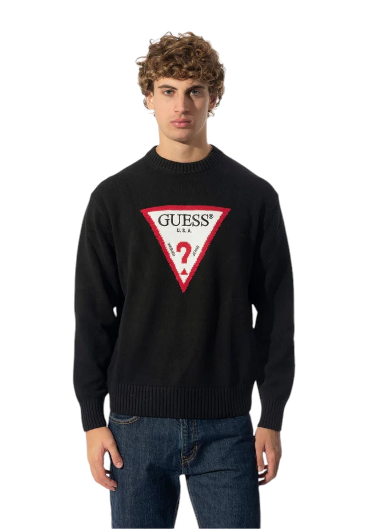 Maglione A Girocollo Uomo Guess  Gj Big Triangle M4BR32Z3HM1