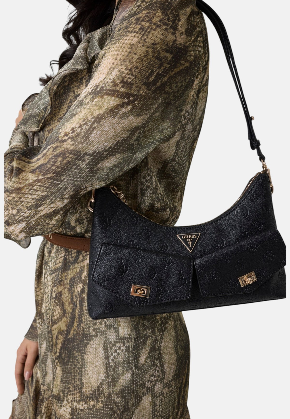 Borsa A Spalla Donna Guess Convertible Shoulder Bag Blake HWPD2222180