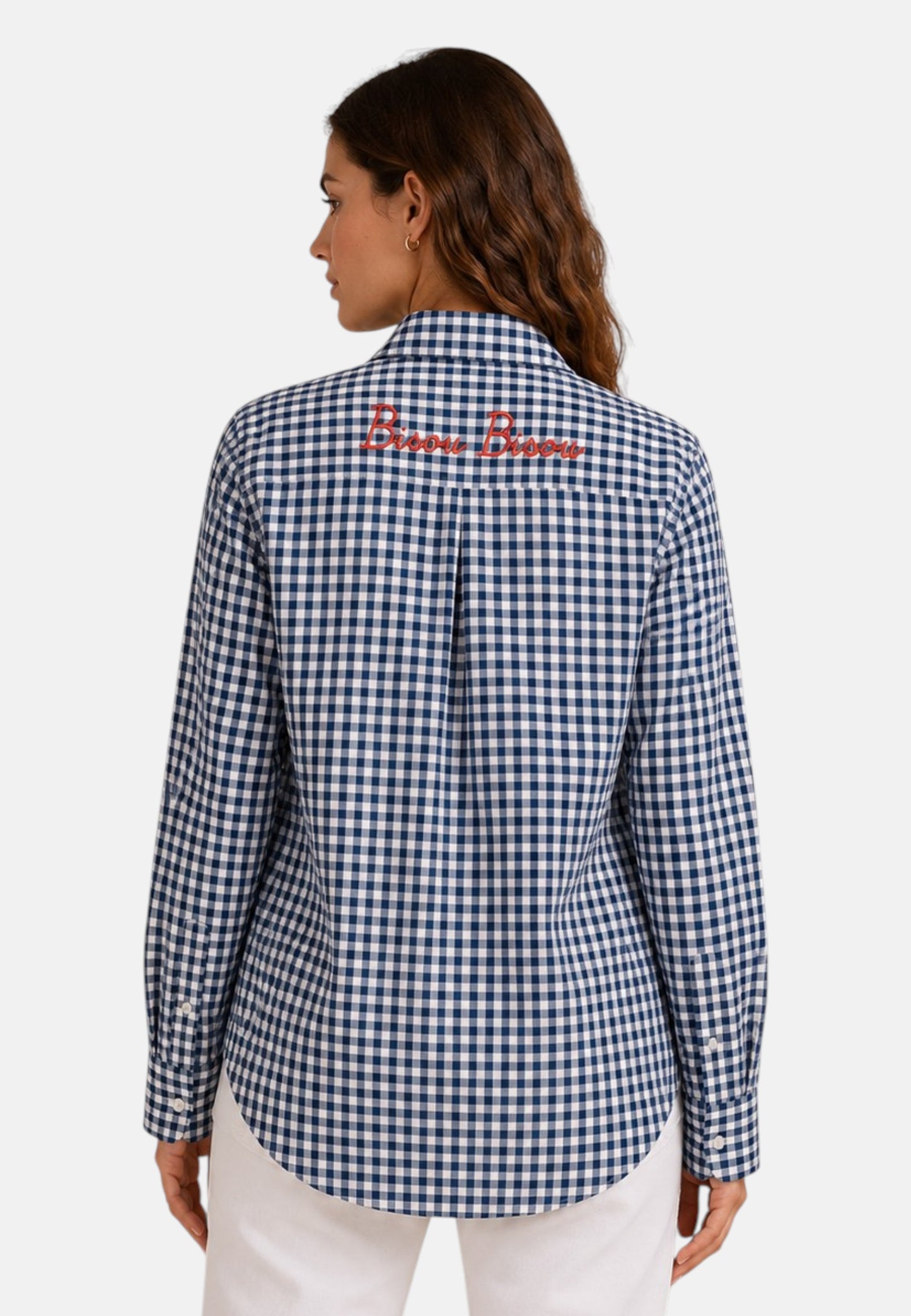 Camicia Manica lunga Donna Mc2 Saint Barth Vichy Bisou Meredith MDH001