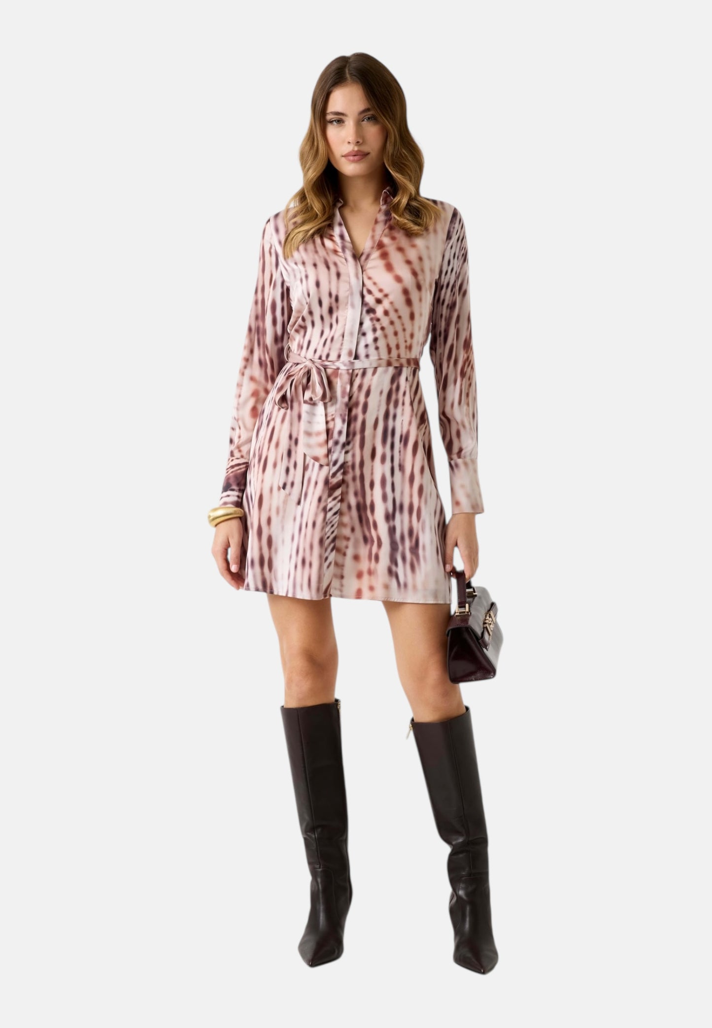 Vestito Corto Donna Guess Chemisier Ysaline W6GK37W1861