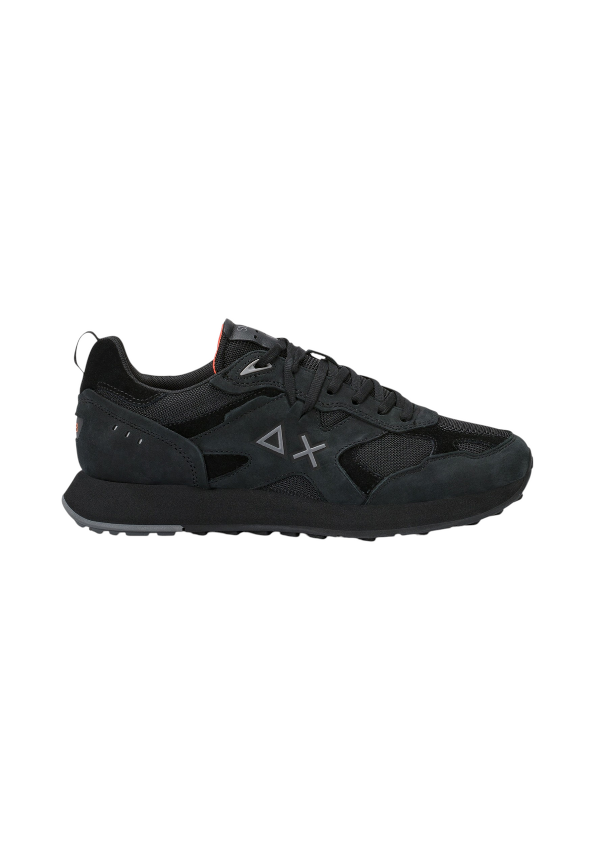 Sneakers Basse Uomo Sun68 Stile Running, Nubuck E Mesh, Maxi Logo Jaki 2.0 Nubuck Z46127