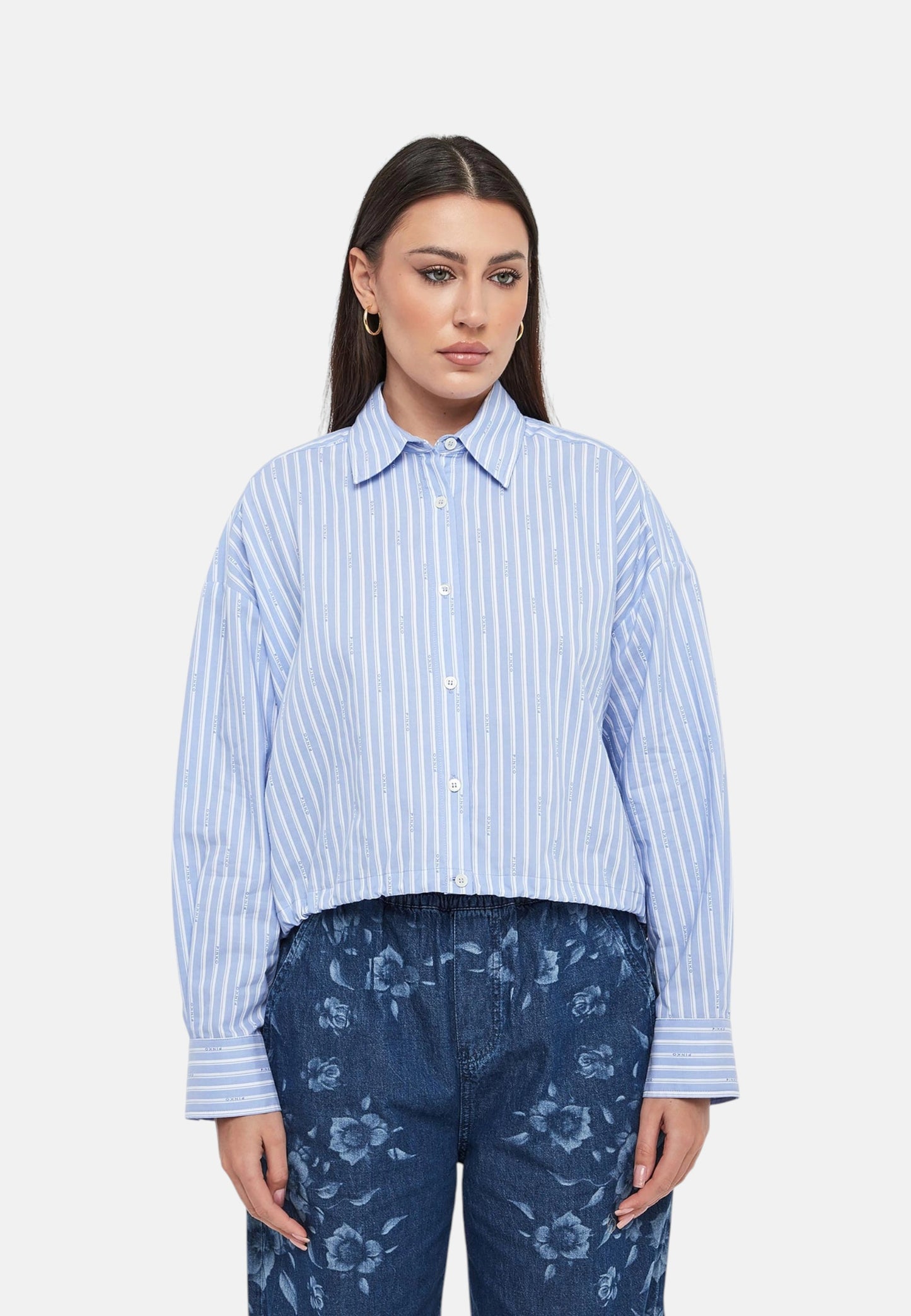 Camicia Manica lunga Donna Pinko Cropped Cammie 106249A36J