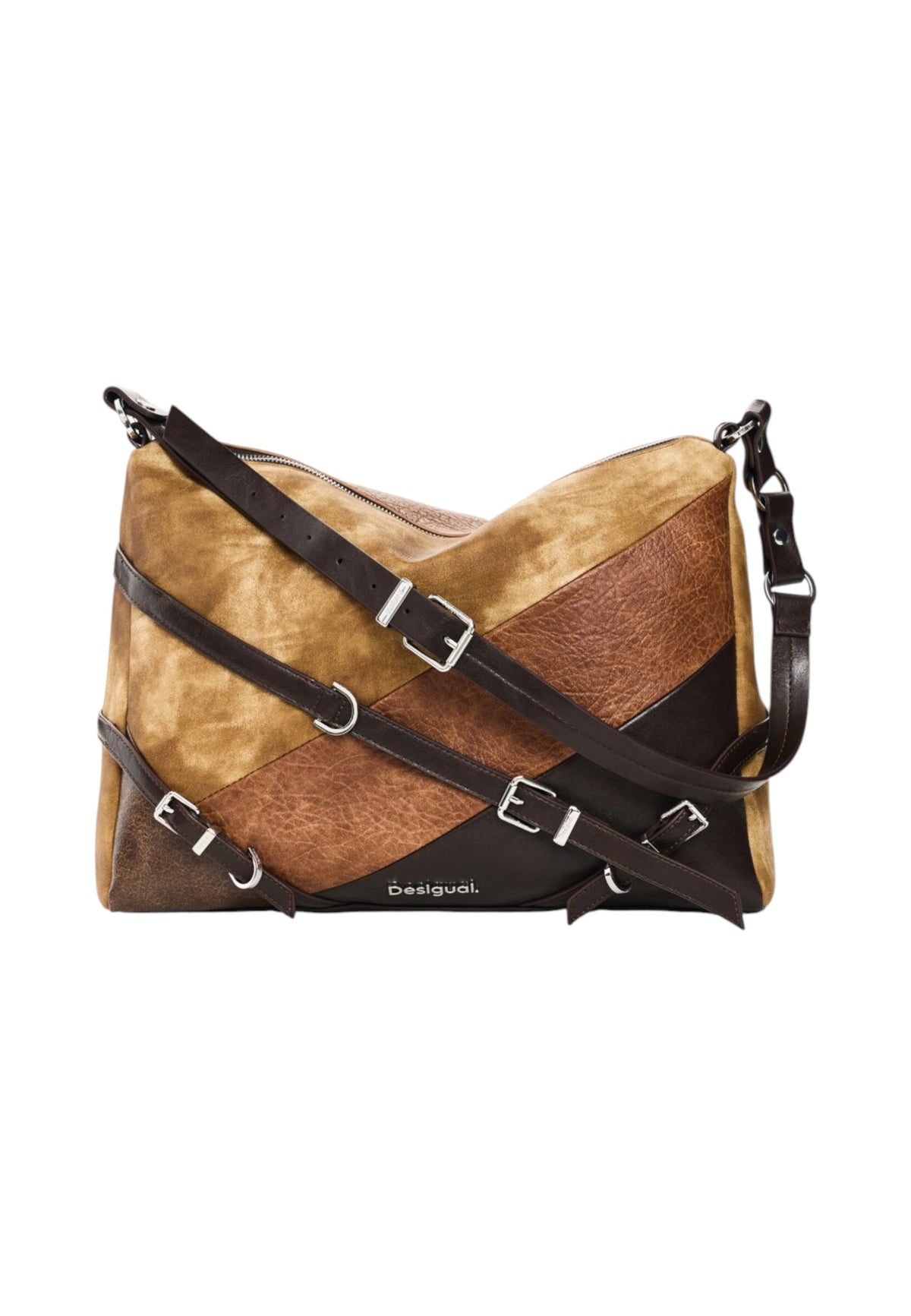 Borsa A Spalla Donna Desigual Medio, Effetto scamosciato Aurea Liendo 26WAXPA5