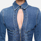 Vestito Corto Donna Liu Jo In Denim Con Stringhe Liu Jo feat ELODIE UA6508D0399