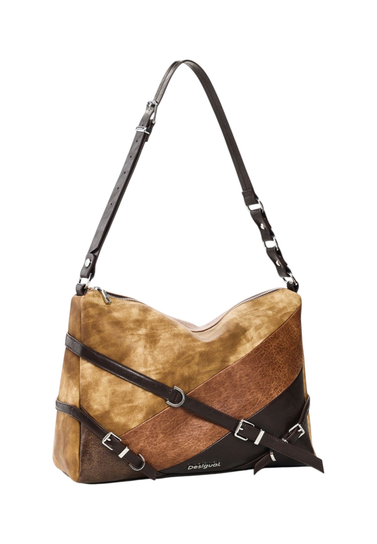 Borsa A Spalla Donna Desigual Medio, Effetto scamosciato Aurea Liendo 26WAXPA5