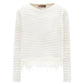Maglione A Girocollo Donna Twinset Con Mix Punti E Piume  242TP3251