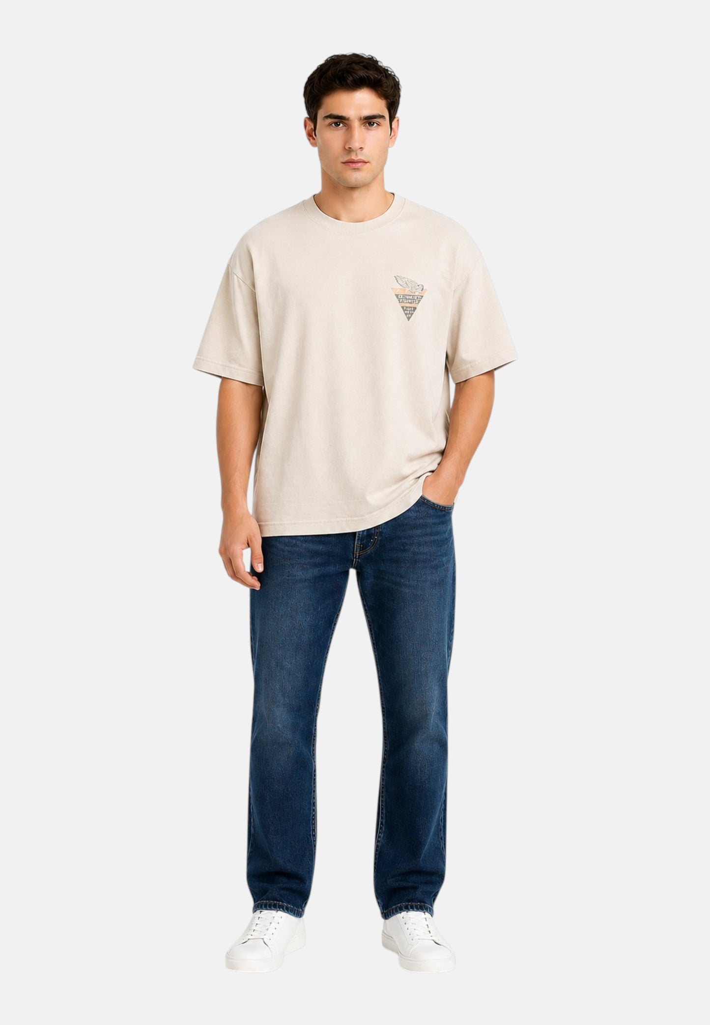 T-Shirt Manica Corta Uomo Guess  Go Graphic Boxy M6RI56K8FQ4
