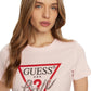 T-Shirt Manica Corta Donna Guess  Triangle Love