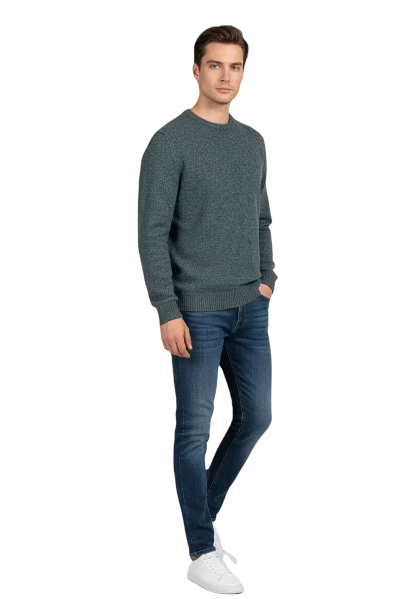 Maglione A Girocollo Uomo Harmont & Blaine Basic Mouline'  HRP396031091