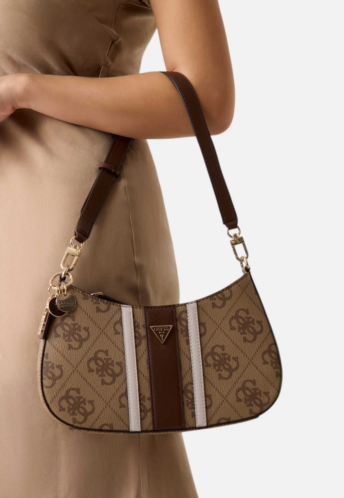 Borsa A Tracolla Donna Guess Top Zip Shoulder Bag Noelle Ii HWSS9672180