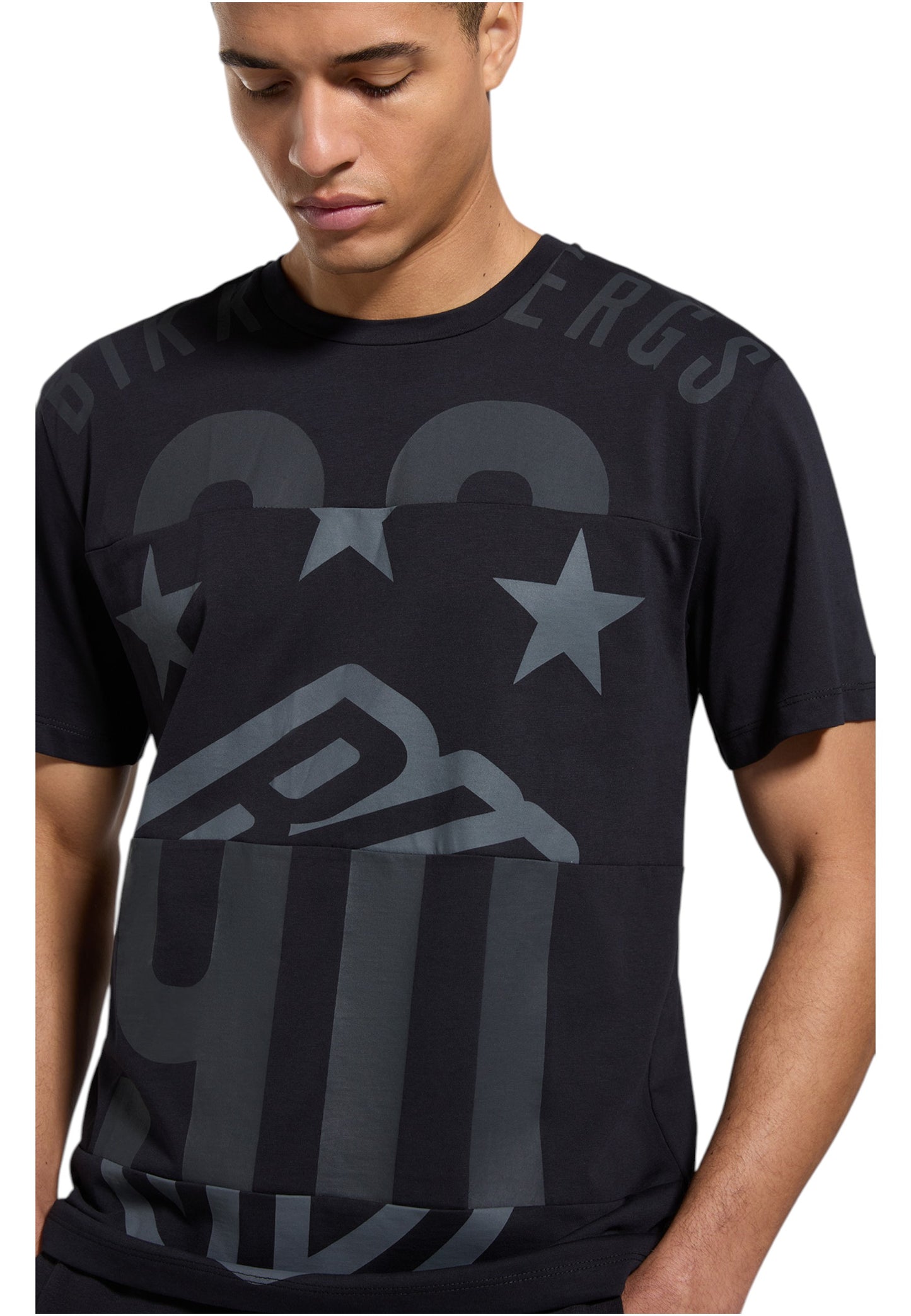 T-Shirt Manica Corta Uomo Bikkembergs Con Intarsi