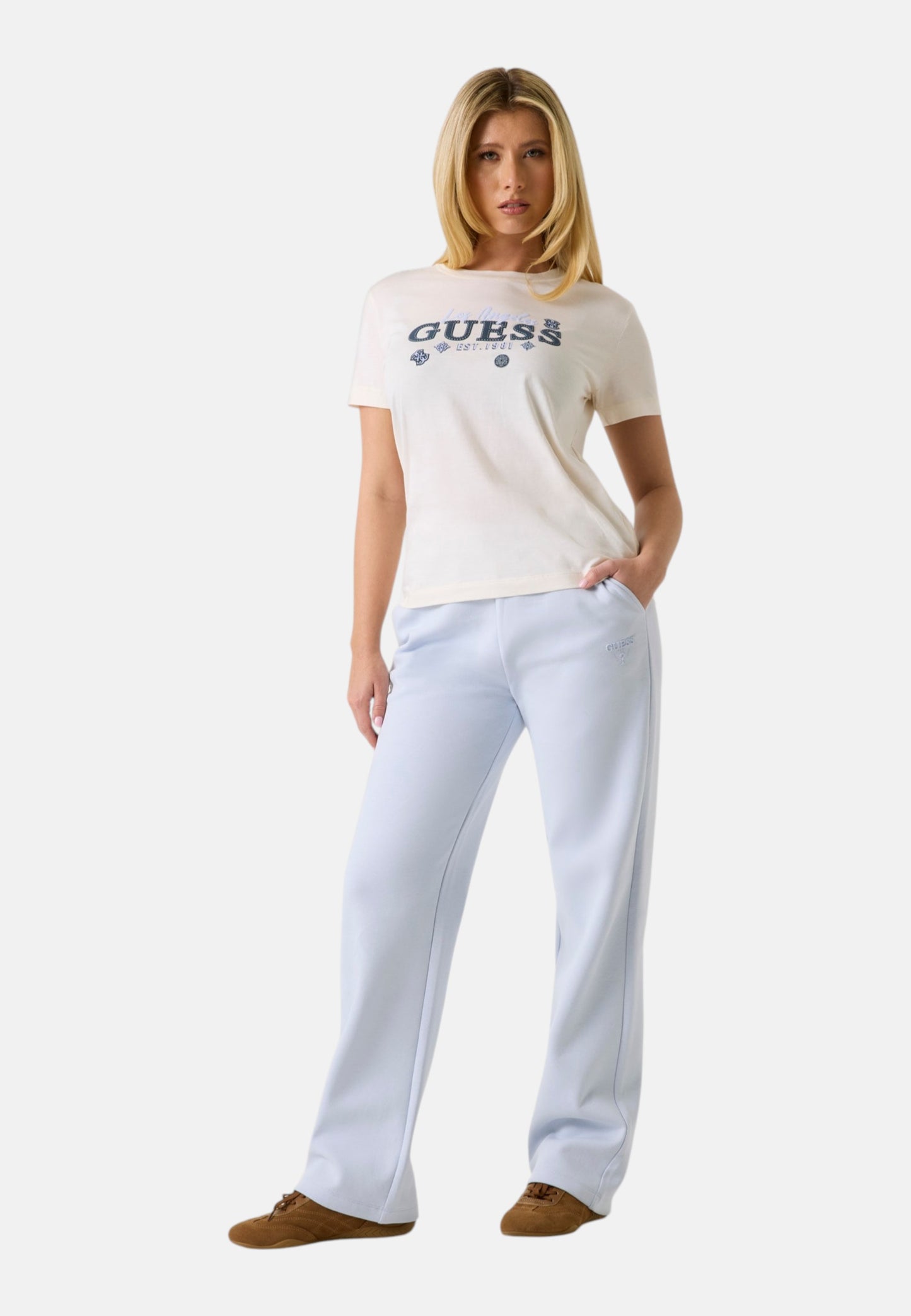 T-Shirt Manica Corta Donna Guess  Agnes V6GI02K2963