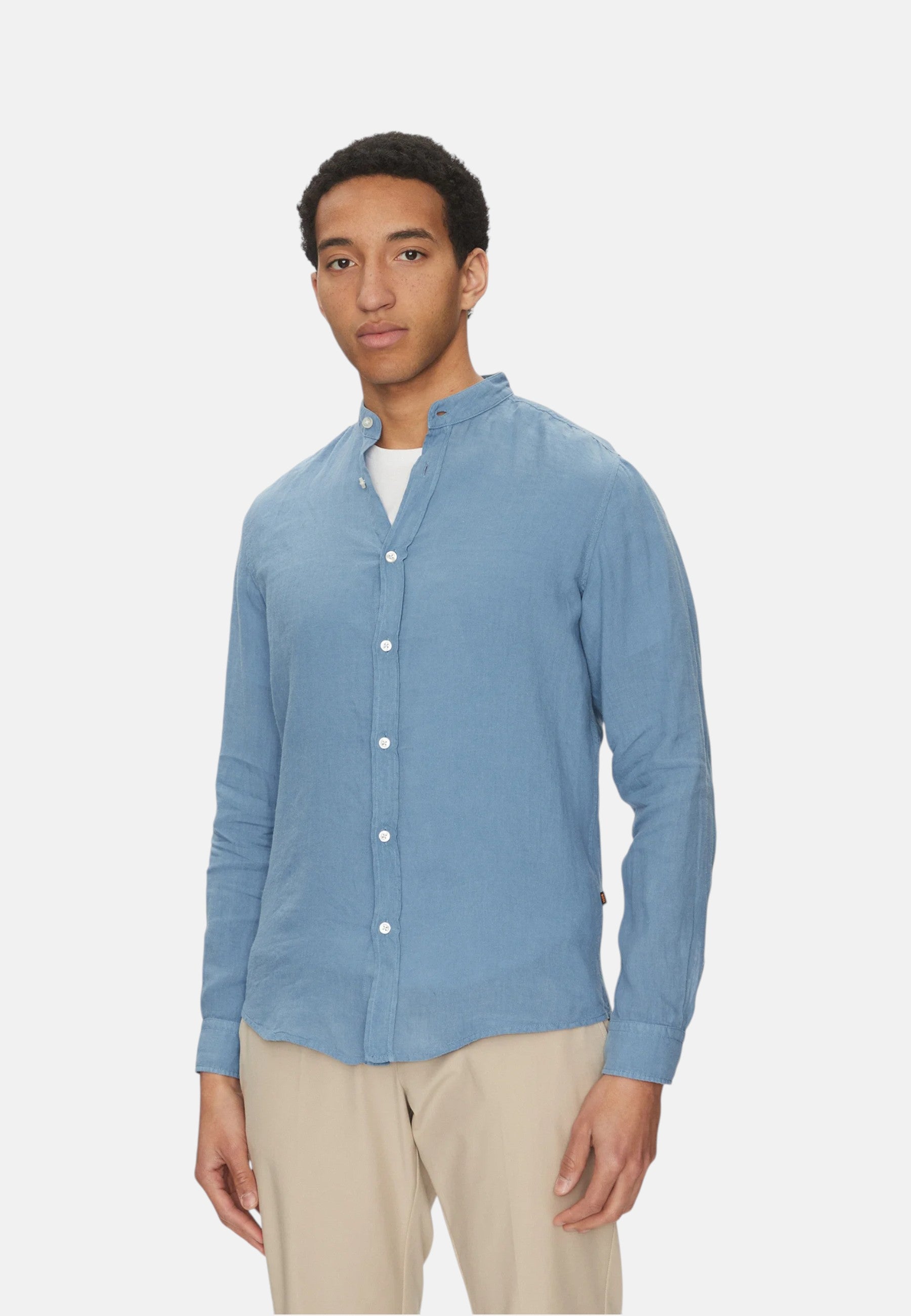 Camicia Manica lunga Uomo Boss Collo Coreana  50537369
