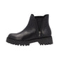 Stivaletti Chelsea Donna Frau Pelle liscia, Zip laterale, Suola carrarmato, Punta tonda Rio A56N2