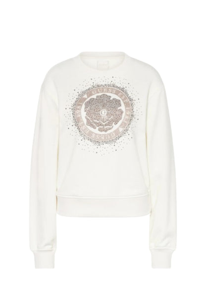 Felpa A Girocollo Donna Guess  Peony Logo