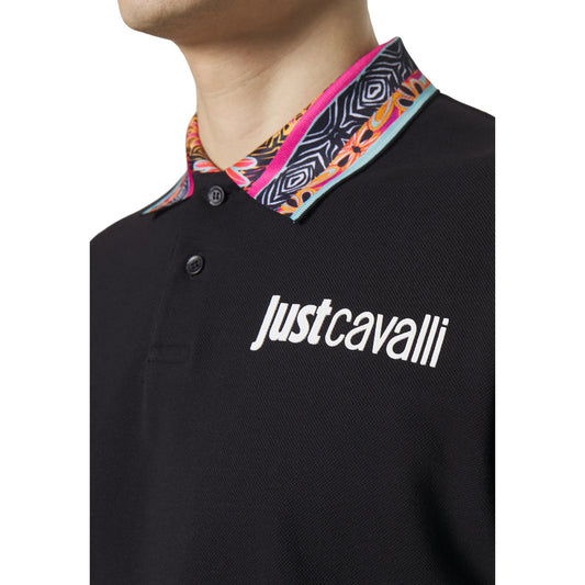 Polo Manica Corta Uomo Just Cavalli  74Mm650 S Logo Rubb 74OBGF01CJ206