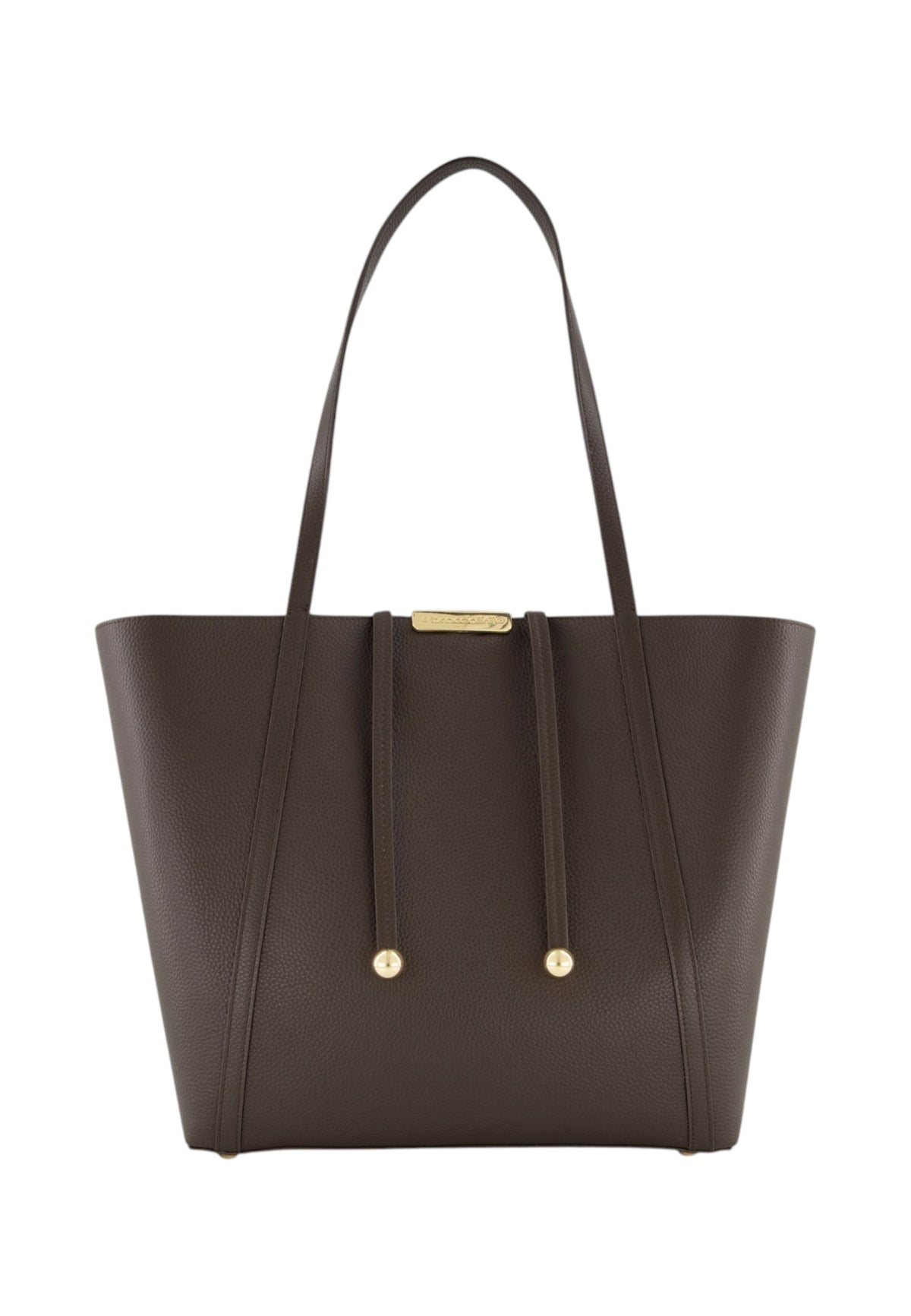 Borsa A Spalla Donna Braccialini Reversibile, Manico doppio, Chiusura con coulisse, Design reversibile con interno a pois, Dimensioni: 45 x 11 x 30 Cm Double B19323PP