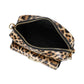 Borsa A Tracolla Donna Braccialini In Pelle Stampa Leopard Con Anello Decorativo Intrecciato Dolly B19097PP