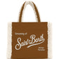 Borsa A Spalla Donna Mc2 Saint Barth Logo Sul Davanti, Doppi Manici, Il Logo Saint Barth Sul Davanti Vanity Shearling VANI032