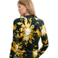 Maglione A Girocollo Donna Desigual Motivo floreale, Fit regular, Maglia fine, Poliammide riciclata Darkbotanic 26WWJF40