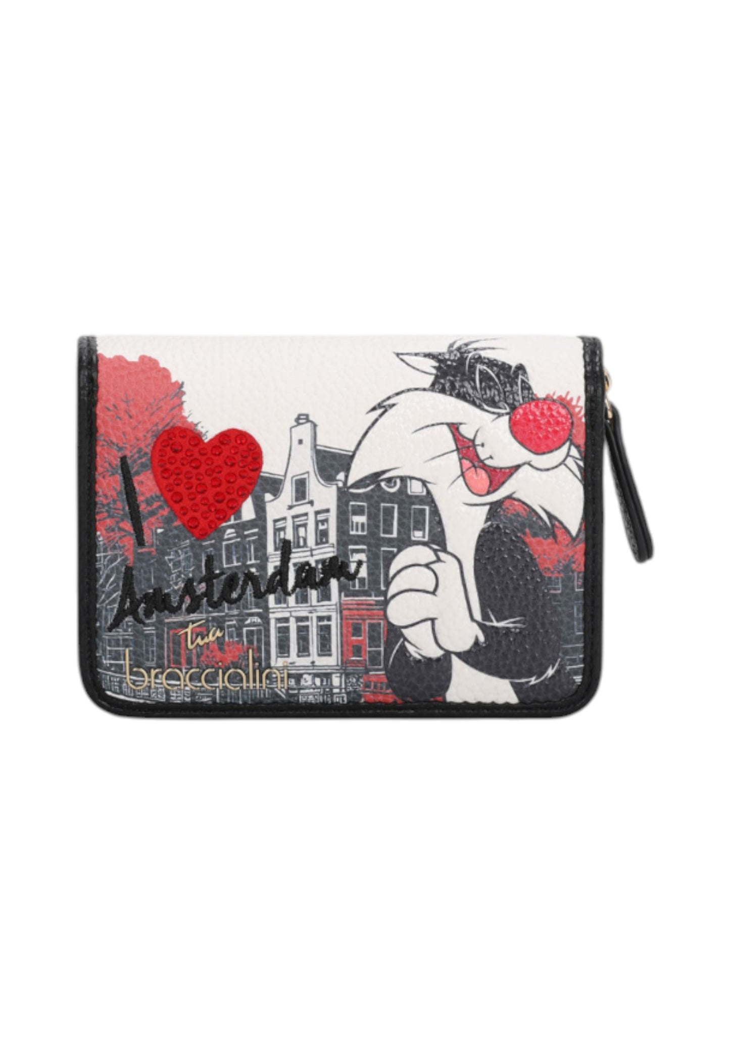 Portafoglio Con Zip Donna Braccialini Piccolo Cartoline Lt LT208LT