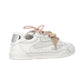 Sneakers Basse Donna Pinko In Pelle Di Vitello/Mesh Con Lacci Doppi, Cristallo E Charm Yulia 01 SS0185P132