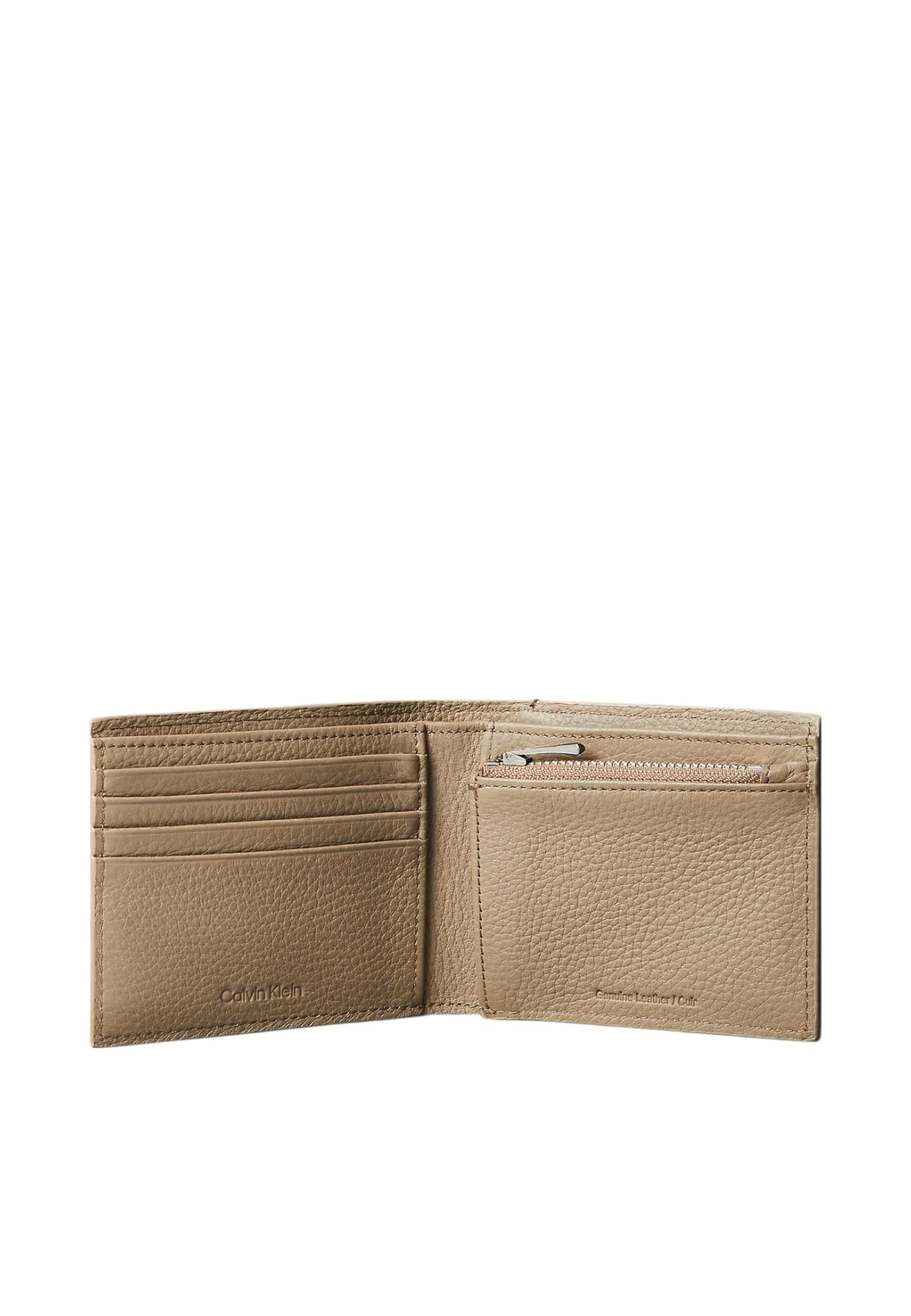 Portafoglio Con Portamonete Uomo Calvin klein Billfold Con Zip Ck Leather