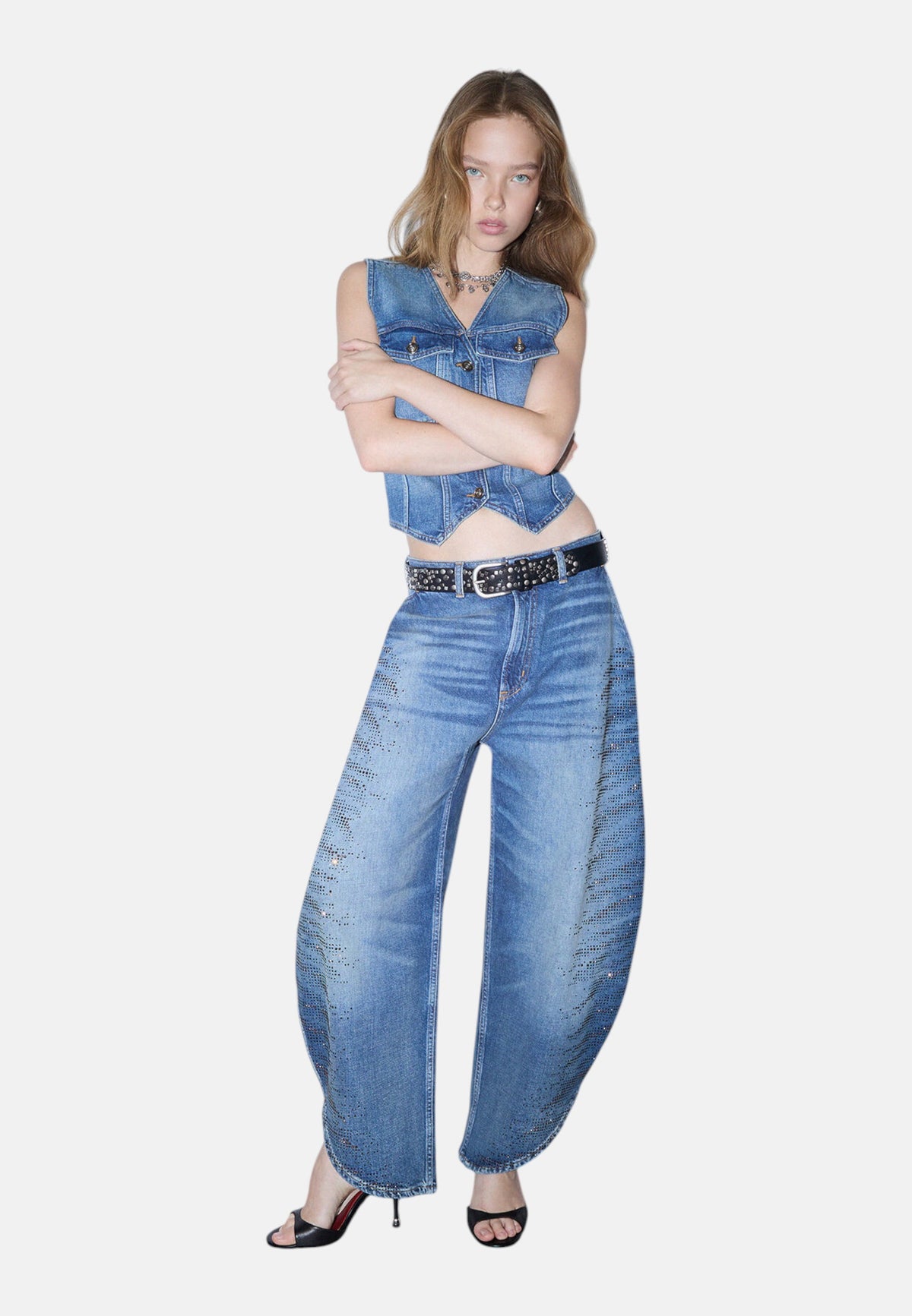 Jeans Barrel Fit Donna Liu Jo A Vita Alta Balloon Splits UF6213D4854