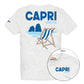 T-Shirt Manica Corta Uomo Mc2 Saint Barth Stampa/Ricamo Fronte E Retro Capri Summer Portland PRL0002