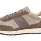 Sneakers Basse Uomo Nero Giardini Tomaia in pelle e pelle scamosciata, chiusura con lacci, pannelli sovrapposti, punta tonda, suola in gomma, Made in Italy  I601320U