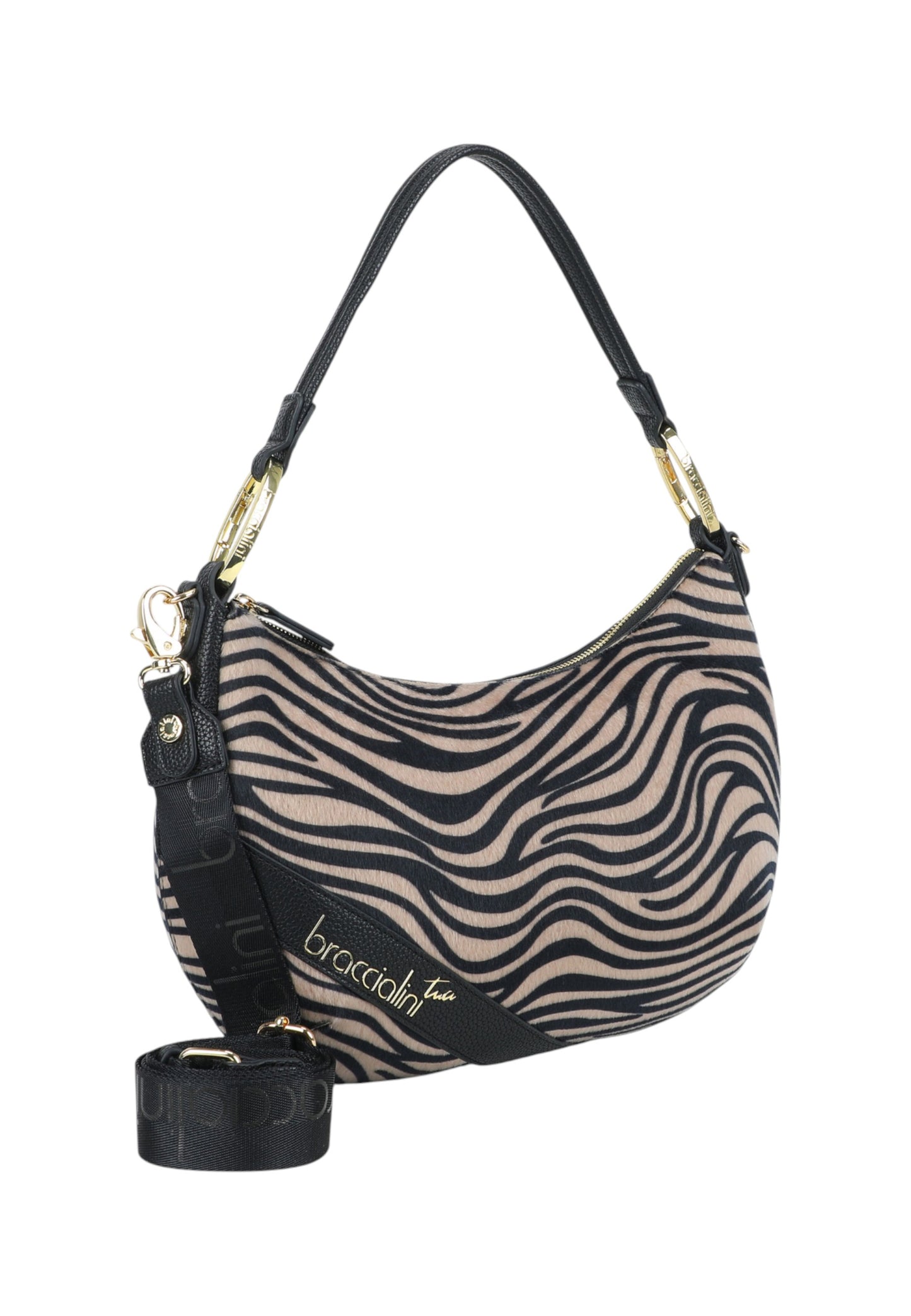 Borsa A Spalla Donna Braccialini Zebra Beth Animalier B18572YY