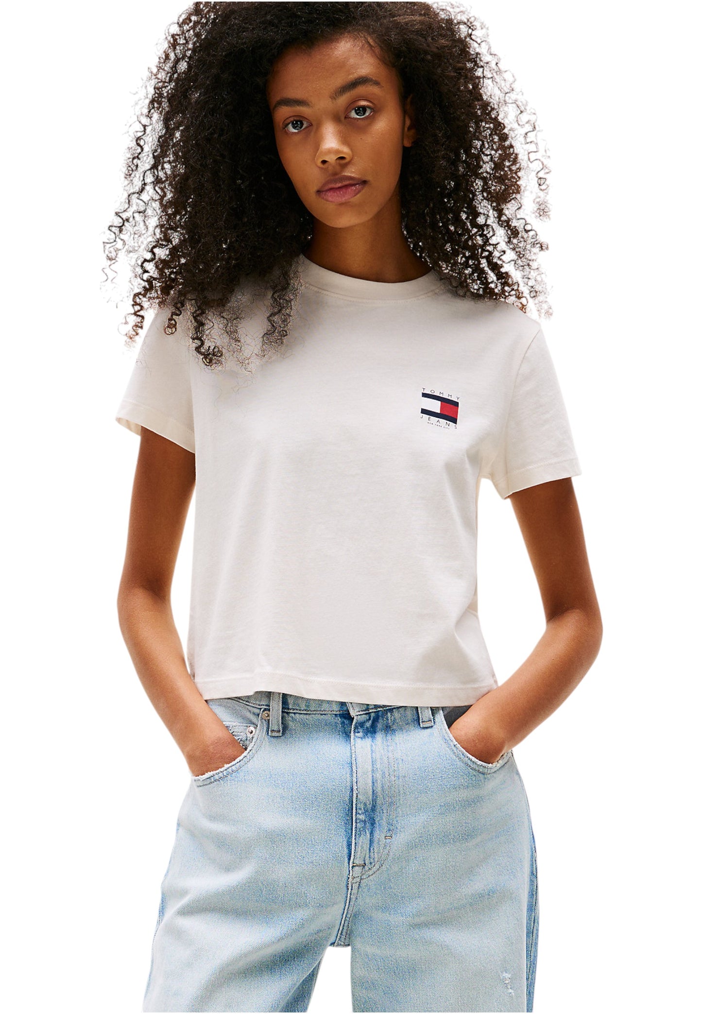 T-Shirt Manica Corta Donna Tommy Jeans  Tjw Regular Sh Tommy Us DW0DW21423