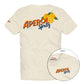 T-Shirt Manica Corta Uomo Mc2 Saint Barth Stampa/Ricamo Fronte E Retro Aperol Orange Portland PRL0002