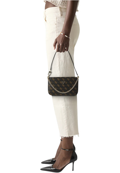 Borsa A Spalla Donna Guess Mini Top Zip Shoulder Bag Noelle Ii HWQG9672720