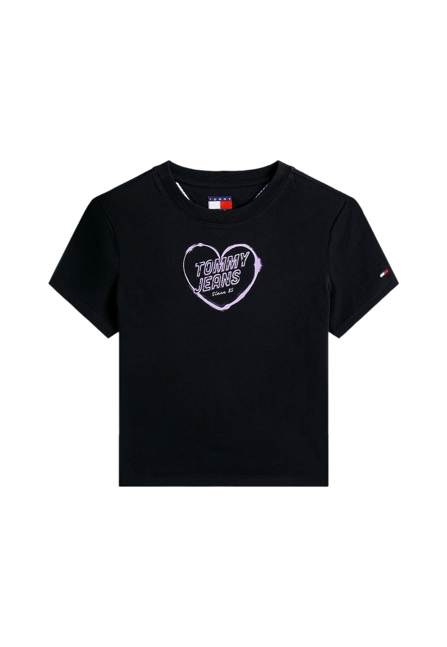 T-Shirt Manica Corta Donna Tommy Jeans  Tjw Slim Sh Heart DW0DW21390