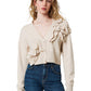 Cardigan  Donna Twinset In Maglia Con Motivo Rouches  242TP3300