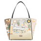 Borsa A Spalla Donna Braccialini Shopper, Manico doppio, Chiusura con zip, Due tasche interne, una con zip e una aperta, Stampa illustrata Looney Tunes, Dimensioni: 45 x 12 x 29 Cm Allround LT LT292YY