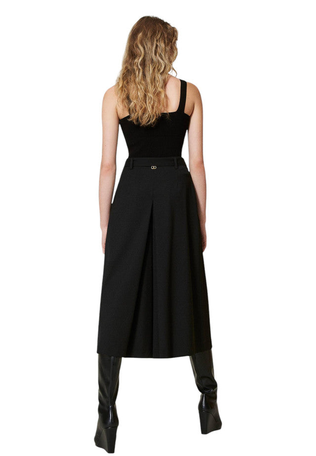 Pantaloni  Donna Twinset Con Contropiego E Cintura  242TP2162