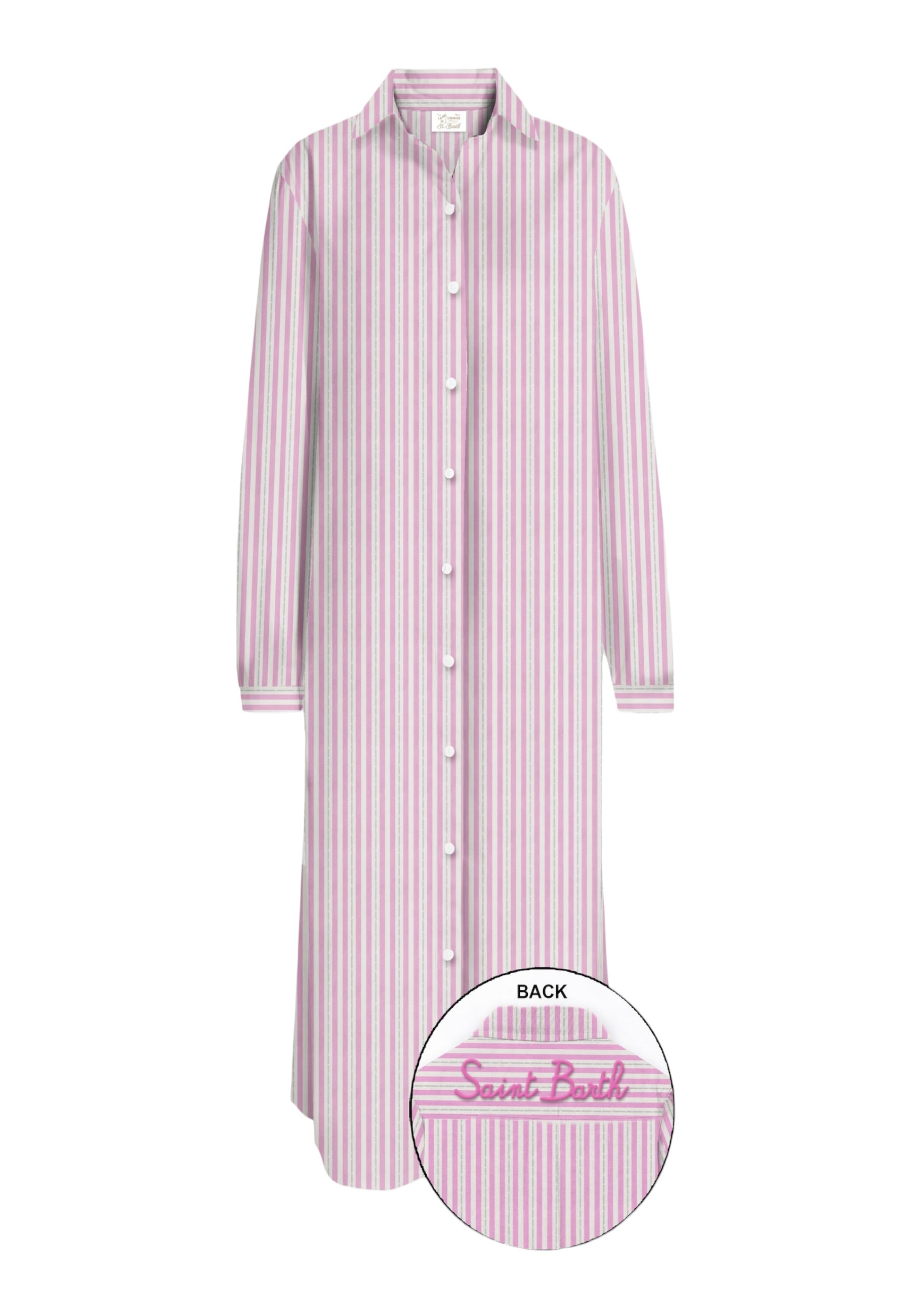 Vestito Lungo Donna Mc2 Saint Barth Chemiser Stripes Adeline ADN0001