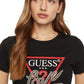 T-Shirt Manica Corta Donna Guess  Triangle Love