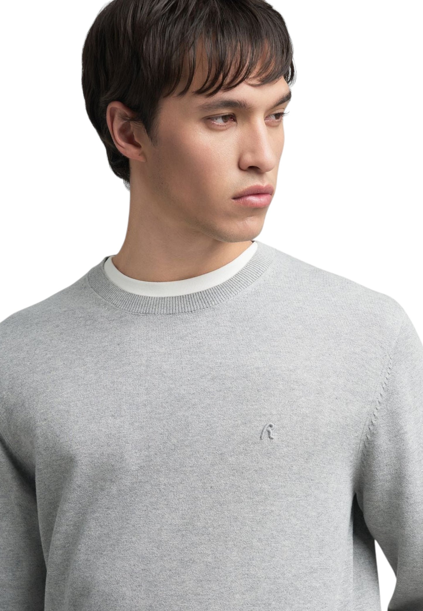 Maglia A Girocollo Uomo Replay Con Ricamo R  UK4851.000.G22578
