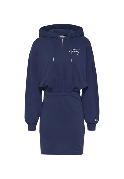 Vestito Lungo Donna Tommy Jeans Con Cappuccio  DW0DW12882